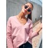 damske oboustranne tricko v neck powder pink eshopat cz 1