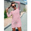 damske saty basic bamboo long sleeve stripe red eshopat cz 3
