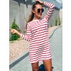 damske saty basic bamboo long sleeve stripe red eshopat cz 1