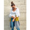 damsky cardigan stripes bamboo yellow eshopat cz10