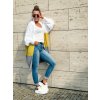 damsky cardigan stripes bamboo yellow eshopat cz 1