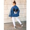 damska riflova bunda jeans s aplikaci miki eshopat cz 2