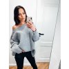damsky oversize svetr giann smoke grey eshopat cz 1