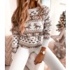 damsky svetr christmas hearts mocca eshopat cz 1