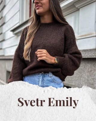 Svetr Emily 🤎 Hřejivý, pohodlný a super kombinovatelný. ✨ Ideální na brzké jarní dny, kdy chceš být ještě stále v teple....