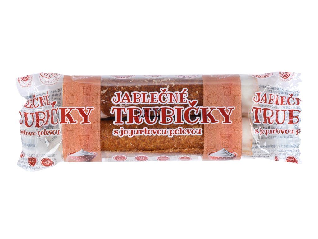 Jablečné trubičky s joburtovou polevou