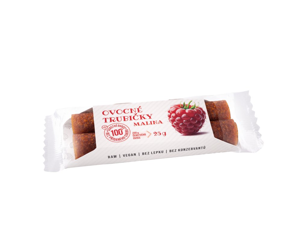 Ovocné trubičky - malina 2ks (25g)