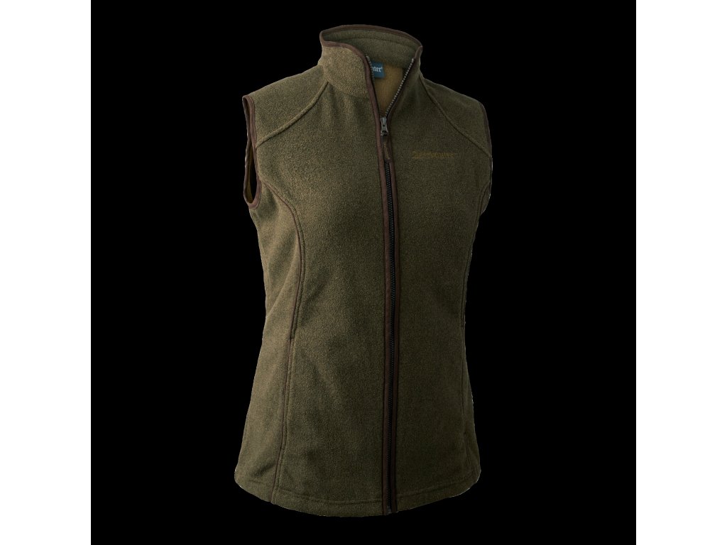 Dámská fleecová vesta Deerhunter Lady Josephine Barva: Graphite Green Melange, Velikost: 42
