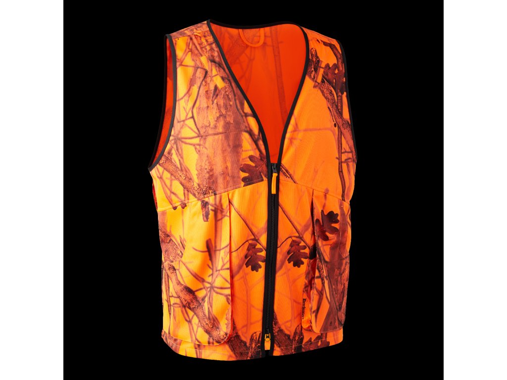 Ochranná lovecká vesta Deerhunter Protector Barva: Orange GH Camo, Velikost: S/M