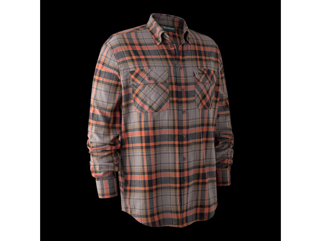 Lovecká košile Deerhunter Marvin Barva: Orange Check, Velikost: 41/42