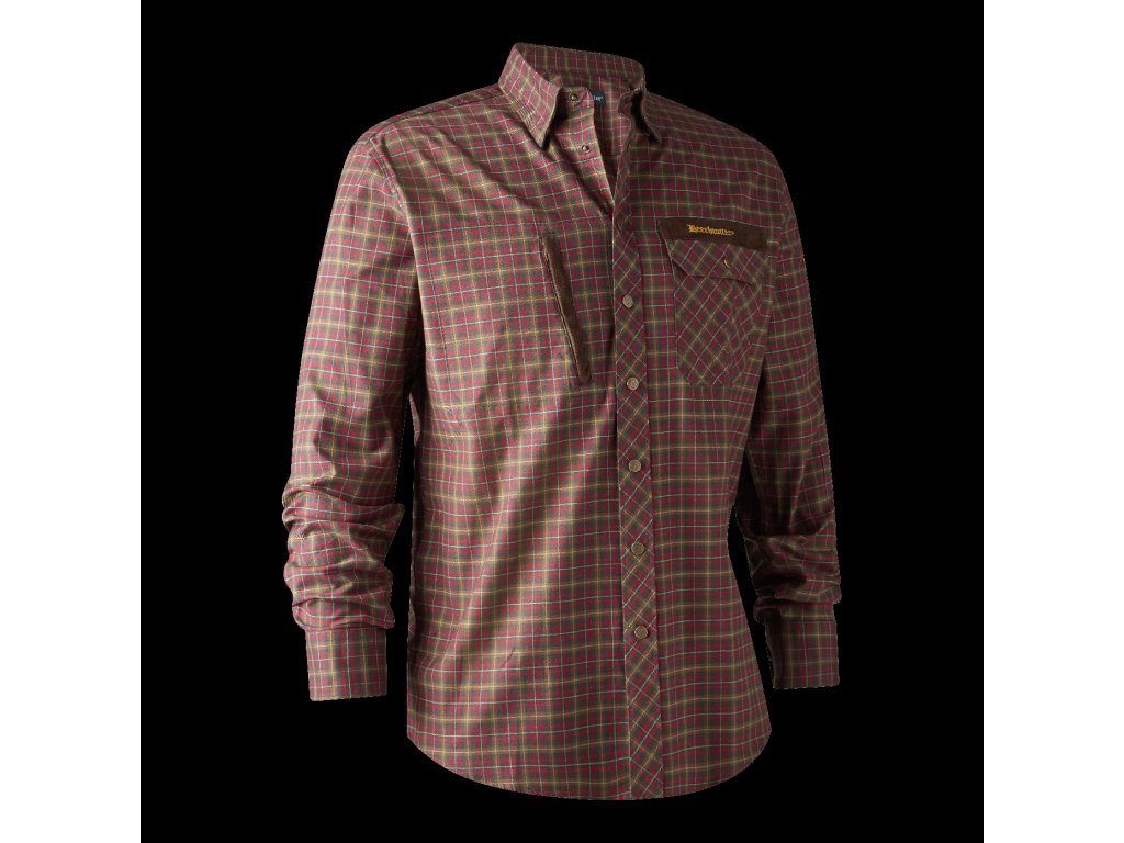 Košile Deerhunter Aiden Barva: Red Check, Velikost: 43/44