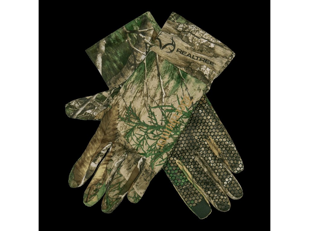 Lovecké rukavice Deerhunter Approach se silikonovými gripy Barva: REALTREE ADAPT™, Velikost: M/L