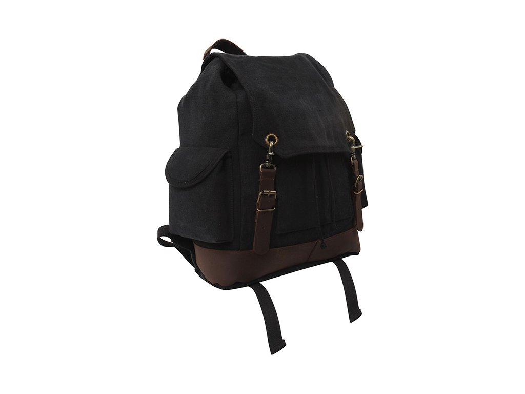 batoh EXPEDITION VINTAGE ČERNÝ (Barva černá)