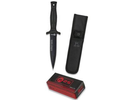 nůž K25 31699 dýka ČERNÝ (Barva černá)