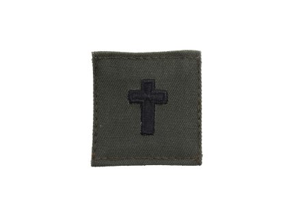 nášivka VOJENSKÝ KNĚZ velcro ZELENÁ