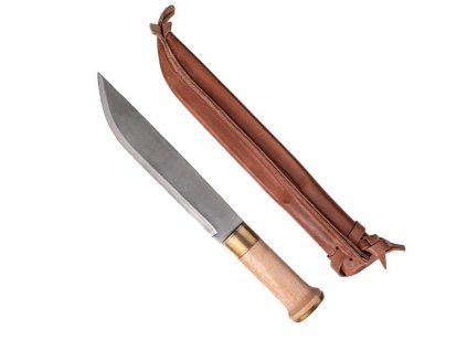 Nůž FINSKÝ velký 32cm s koženým pouzdrem