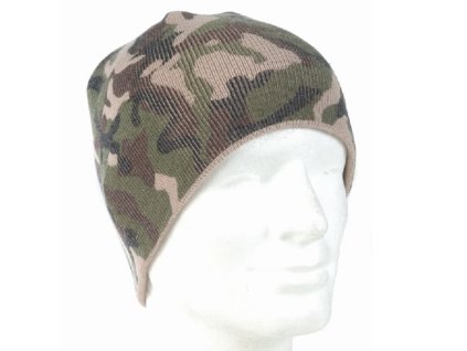 čepice BEANIE pletená POLYACRYL WOODLAND (Barva US WOODLAND)
