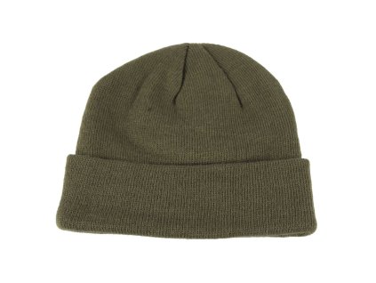 čepice FEINSTRICK jemně pletená POLYACRYL ZELENÁ (Barva zelená)