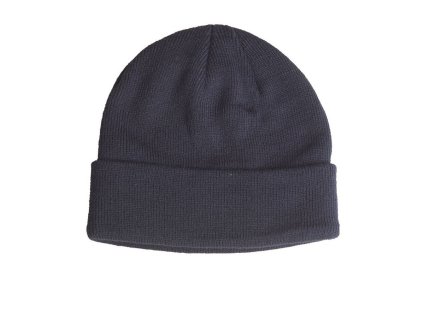čepice FEINSTRICK jemně pletená POLYACRYL MODRÁ (Barva modrá)