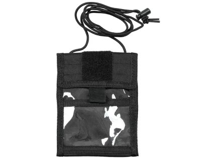 peněženka ID CASE na šňůrce ČERNÁ (Barva černá)