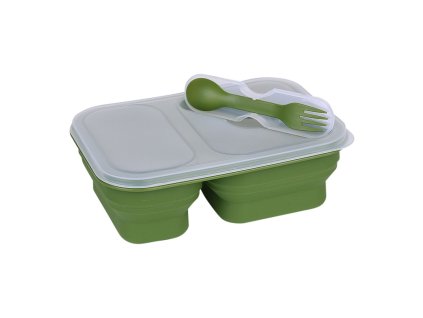 box na jídlo LUNCHBOX skládací ZELENÝ (Barva zelená)