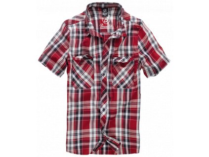 Košile kr. rukáv Brandit Roadstar Shirt červená