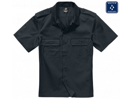 Košile kr. rukáv Brandit US Shirt černá