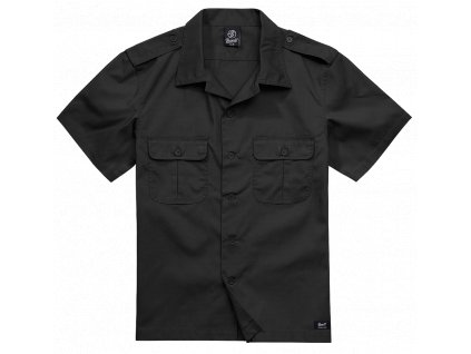 Košile kr. rukáv Brandit US Shirt Ripstop černá