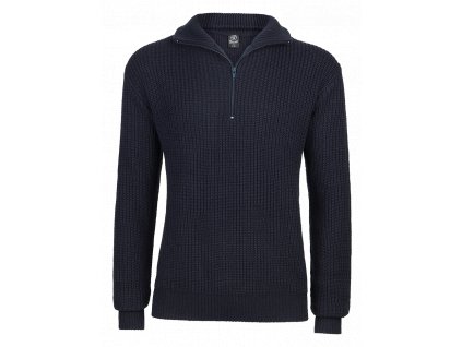 Svetr Brandit Marine Pullover Troyer modrý