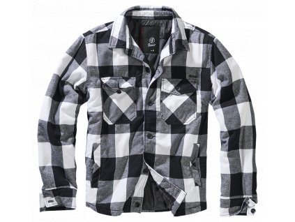 Bunda Brandit Lumber jacket bílá/černá