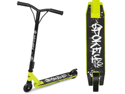 Spokey REVERT BASIC Koloběžka freestyle, kolečka 100 mm, limeta