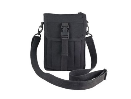 taška VENTURER přes rameno plátěná ČERNÁ (Barva černá)