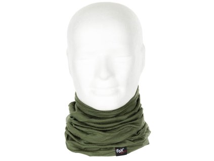 šátek multifunkční MERINO LITE ZELENÝ (Barva zelená)