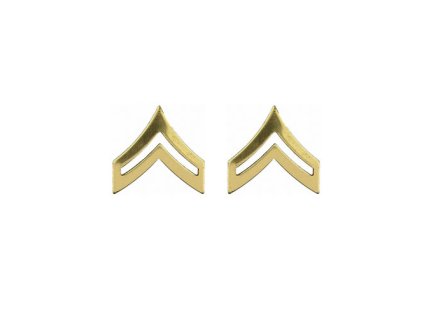 odznak hodnosti CORPORAL POLISHED ZLATÝ (Barva zlatá)