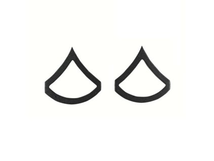 odznak hodnosti PRIVATE FIRST CLASS SUBDUED ČERNÝ (Barva černá)