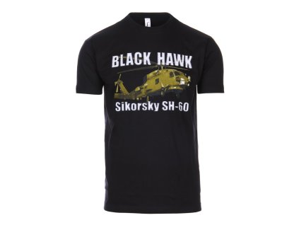 triko BLACK HAWK SIKORSKY SH-60 ČERNÉ (Velikost S, Barva černá)