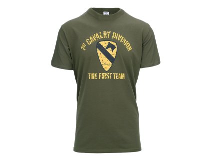 triko 1st CAVALRY DIVISION ZELENÉ (Velikost L, Barva zelená)