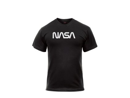 triko s krátkým rukávem NASA ČERNÉ (Velikost L, Barva černá)