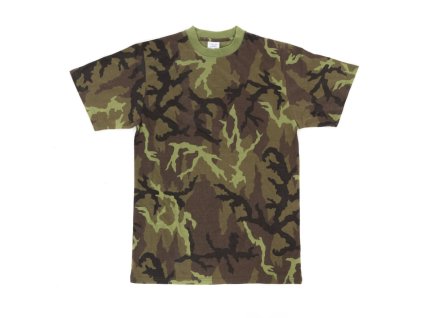 triko s krátkým rukávem bavlněné vzor AČR 95 les (Velikost L, Barva AČR Vz.95 Les)