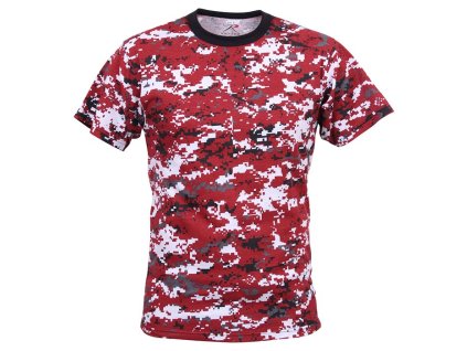 triko DIGITAL RED CAMO (Velikost S, Barva URBAN DIGITAL RED)