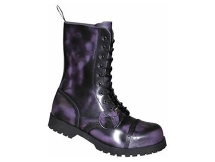 y BOOTS & BRACES 10 dírkové FIALOVÉ (Velikost EU 44, Barva fialová)