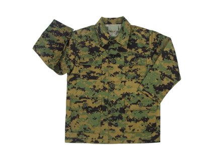 blůza dětská US typ BDU DIGITAL WOODLAND (Velikost L, Barva DIGITAL WOODLAND - MARPAT)