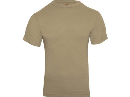 triko US s krátkým rukávem KHAKI (Velikost L, Barva khaki)