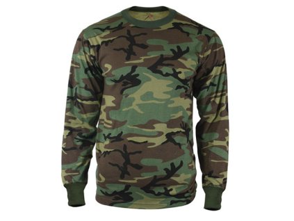 triko s dlouhým rukávem WOODLAND (Velikost 3XL, Barva US WOODLAND)