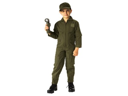 kombinéza dětská US AIR FORCE ZELENÁ (Velikost L, Barva zelená)