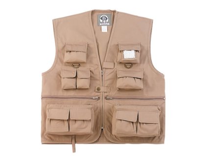vesta dětská UNCLE MILTY TRAVEL KHAKI (Velikost L, Barva khaki)