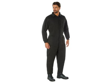 kombinéza zateplená prošívaná ČERNÁ (Velikost 3XL, Barva černá)