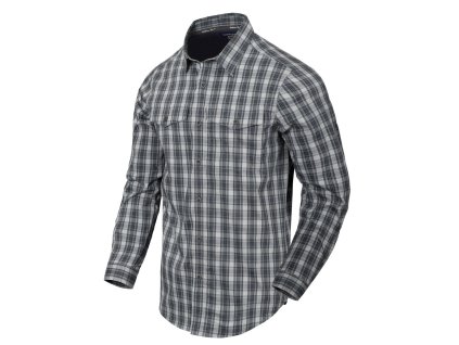 košile COVERT dlouhý rukáv FOGGY GREY PLAID (Velikost XL)