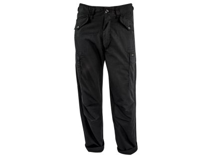 Kalhoty M65 MILITARY STYLE rip-stop ČERNÉ (Velikost 28, Barva černá)