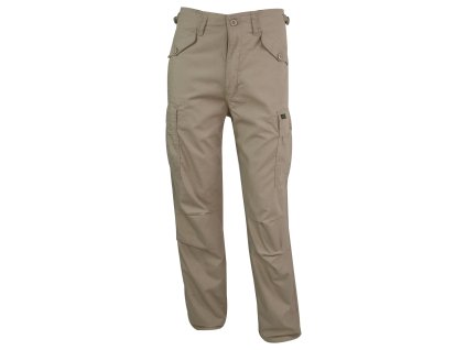 Kalhoty M65 MILITARY STYLE rip-stop KHAKI (Velikost 28, Barva khaki)